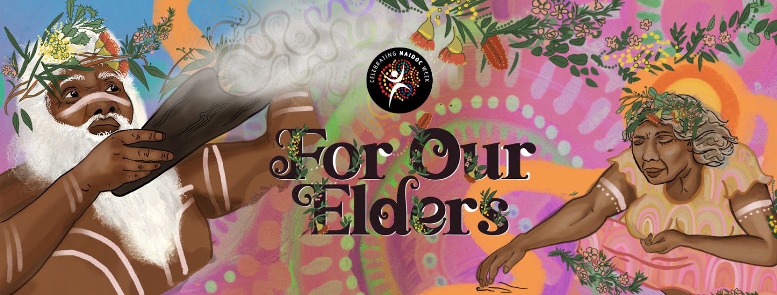 NAIDOC WEEK 2023 For Our Elders Fresh Hope Communities   2023 National NAIDOC Week Poster Facebook Cover Photo 